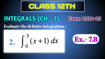 Class 12 Ex 7.8 (que-2) | Chapter7 Class12 Math | Integration | Ex 7.8 (Q.- 2) Class 12