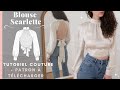 Tutoriel couture blouse dosnu  scarlette  patron  tlcharger