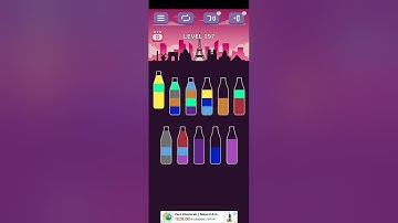 Water Sort Puzzle Game Level  297 | Water Sort Puzzle | Color Sorting Game | Gaming Shortcuts |