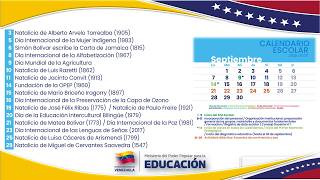 SCHOOL CALENDAR / September 2026