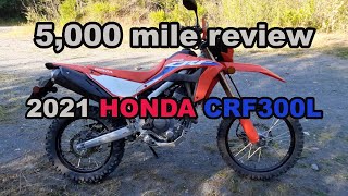 5,000 MILE REVIEW  HONDA CRF300L  4K