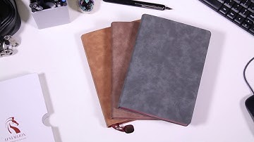 LeStallion Professional Notebooks, PU Leather Cover, A5 Bullet Journals