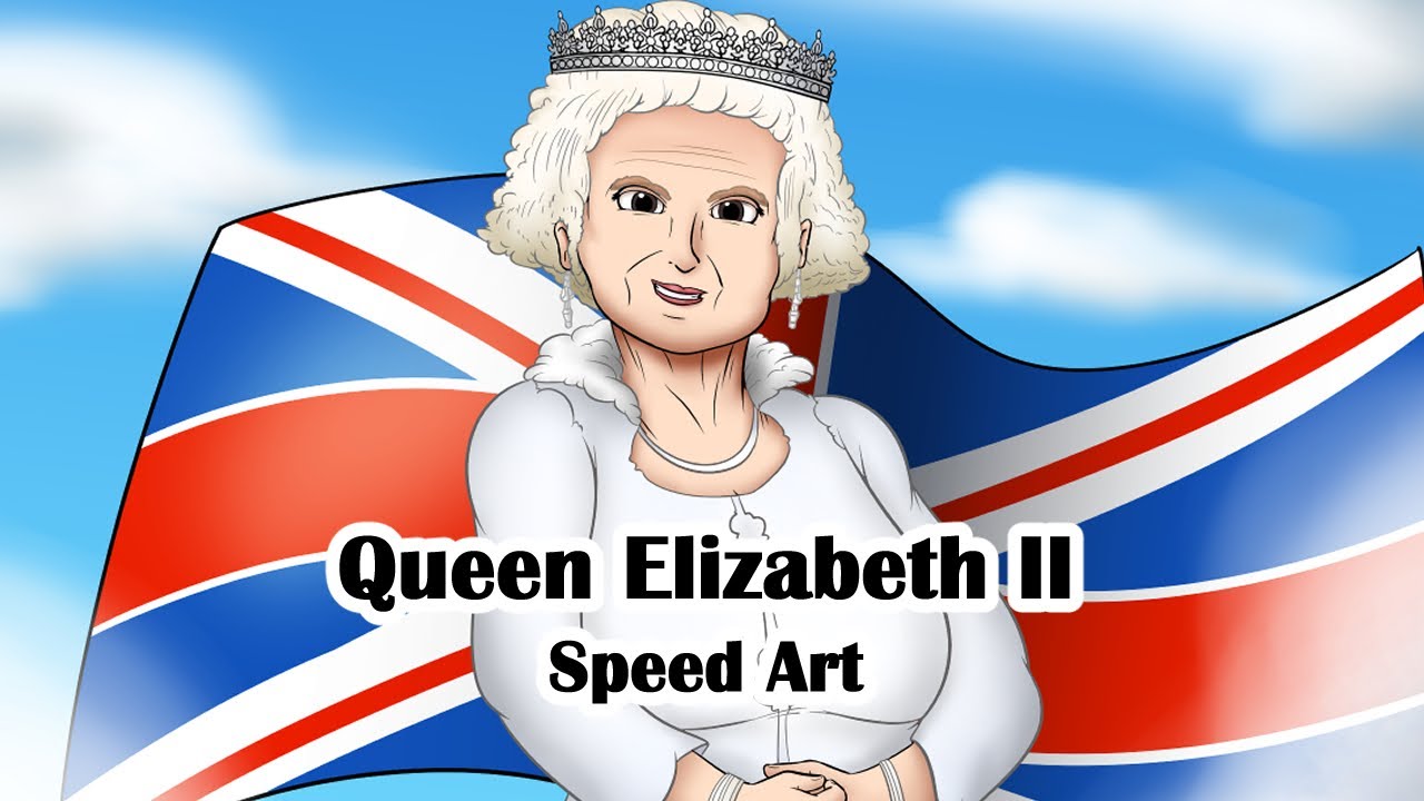 Queen Elizabeth II Tribute Speed Art - Rest In Peace