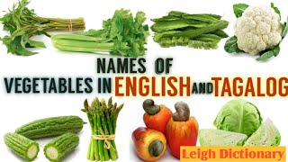 Types of Vegetables with English Tagalog Names  you must to know this | Leigh Dictionary 🇵🇭