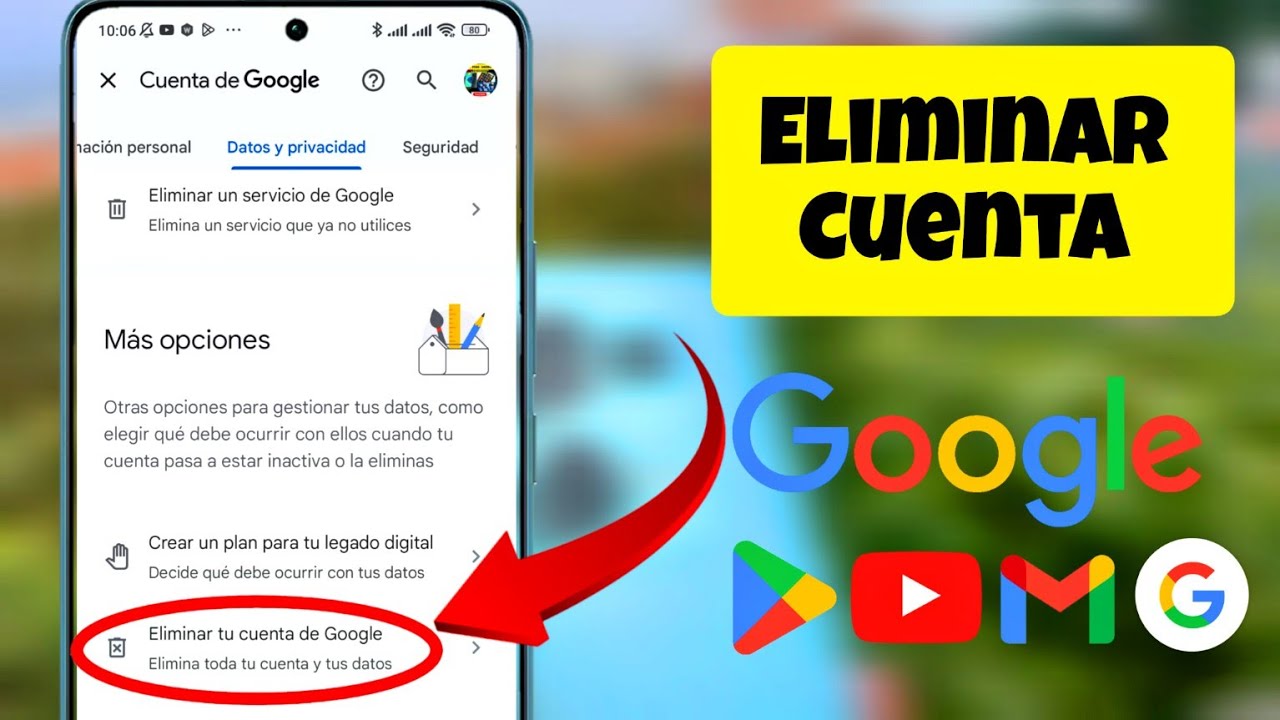 Cómo Eliminar una cuenta de Google fácil y rápido - YouTube