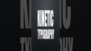 Kinetic Typography Animation