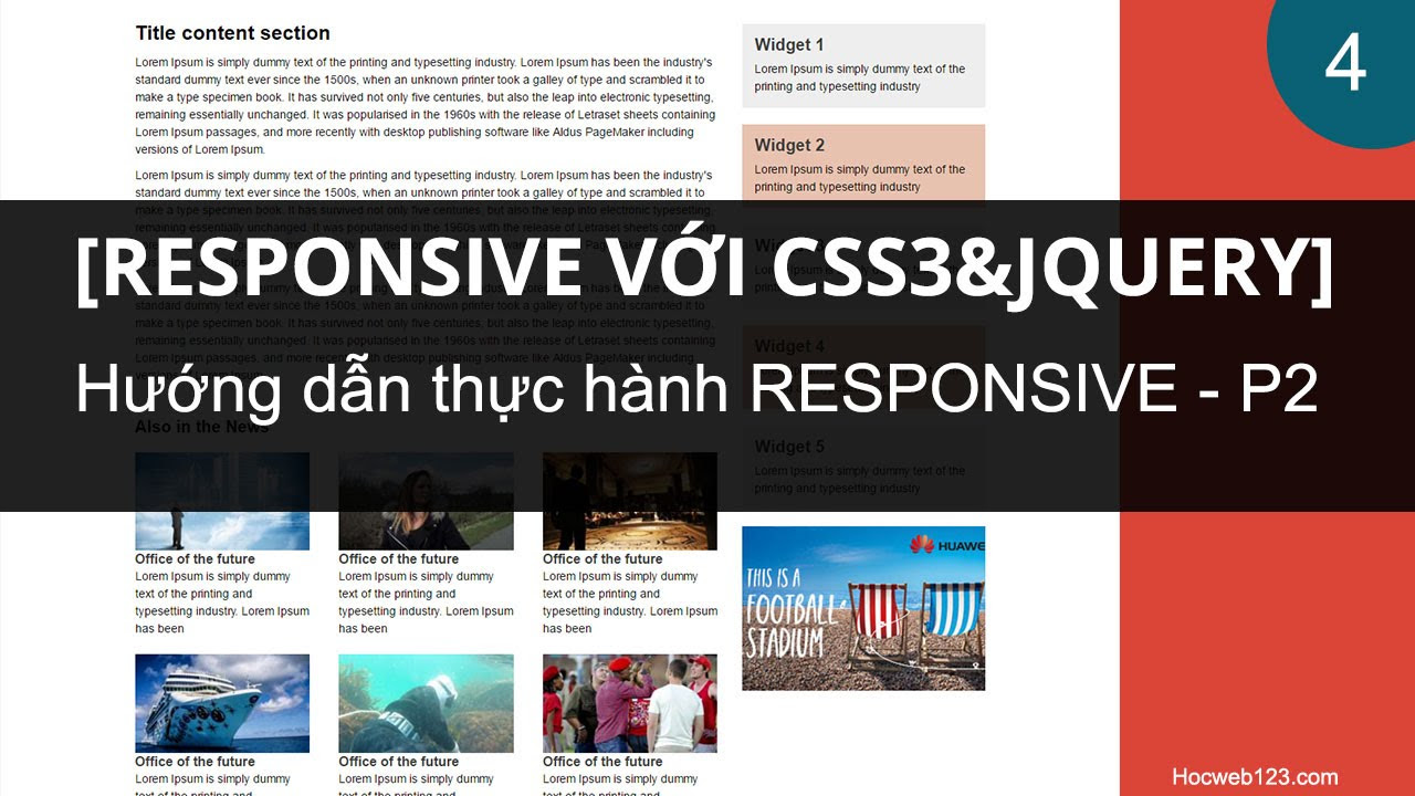 responsive web design ตัวอย่าง  2022 New  Hướng dẫn responsive website (Làm website chạy trên đa thiết bị) - Phần 2