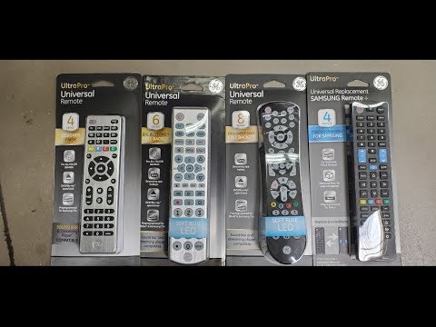 GE Ultra Pro Universal Remote 4 Device 33709 - YouTube