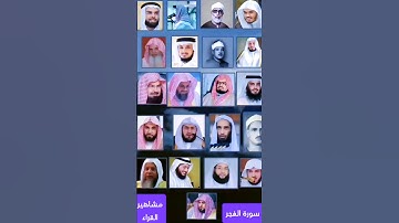 سورة الملك بصوت القارئ ياسر الدوسري ، رعد الكردي ، ماهر المعيقلي، إسلام صبحي ، الغامدي، عامر الكاظمي