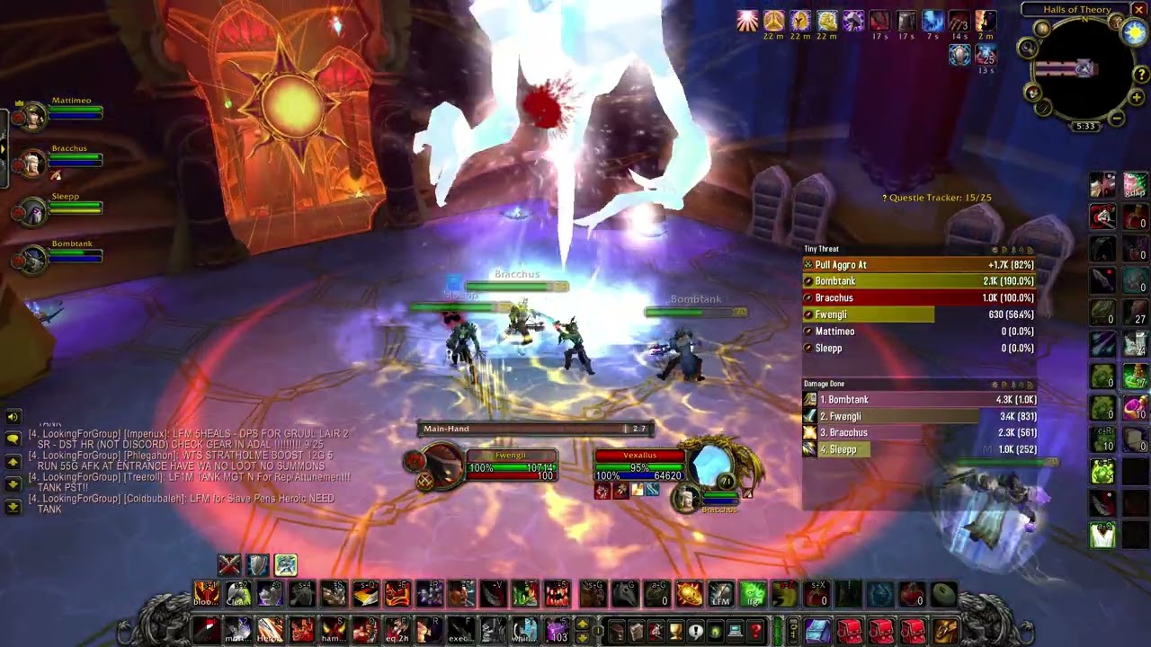 *PHASE 5*WoW TBC Classic arms warrior pve Heroic Magister's Terrace