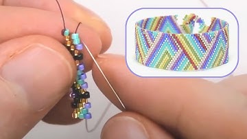 BEST METHOD: Peyote Stitch Tutorial for Odd Count Peyote and How To Read a Peyote Pattern