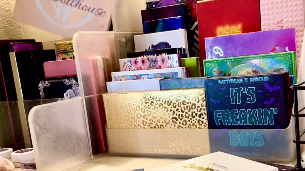 Eyeshadow palette declutter 2022