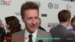 Edward Norton Arrives At The Motherless Brooklyn Premiere & Red Carpet