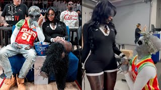 Summer Walker Attends Hawks Game Wit Spacegod Da Thug