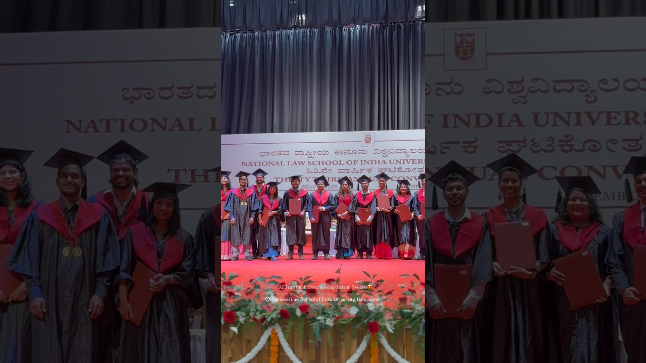 National Law School of India University Convocation - NLSIU Convocation - Vinod Charan || 