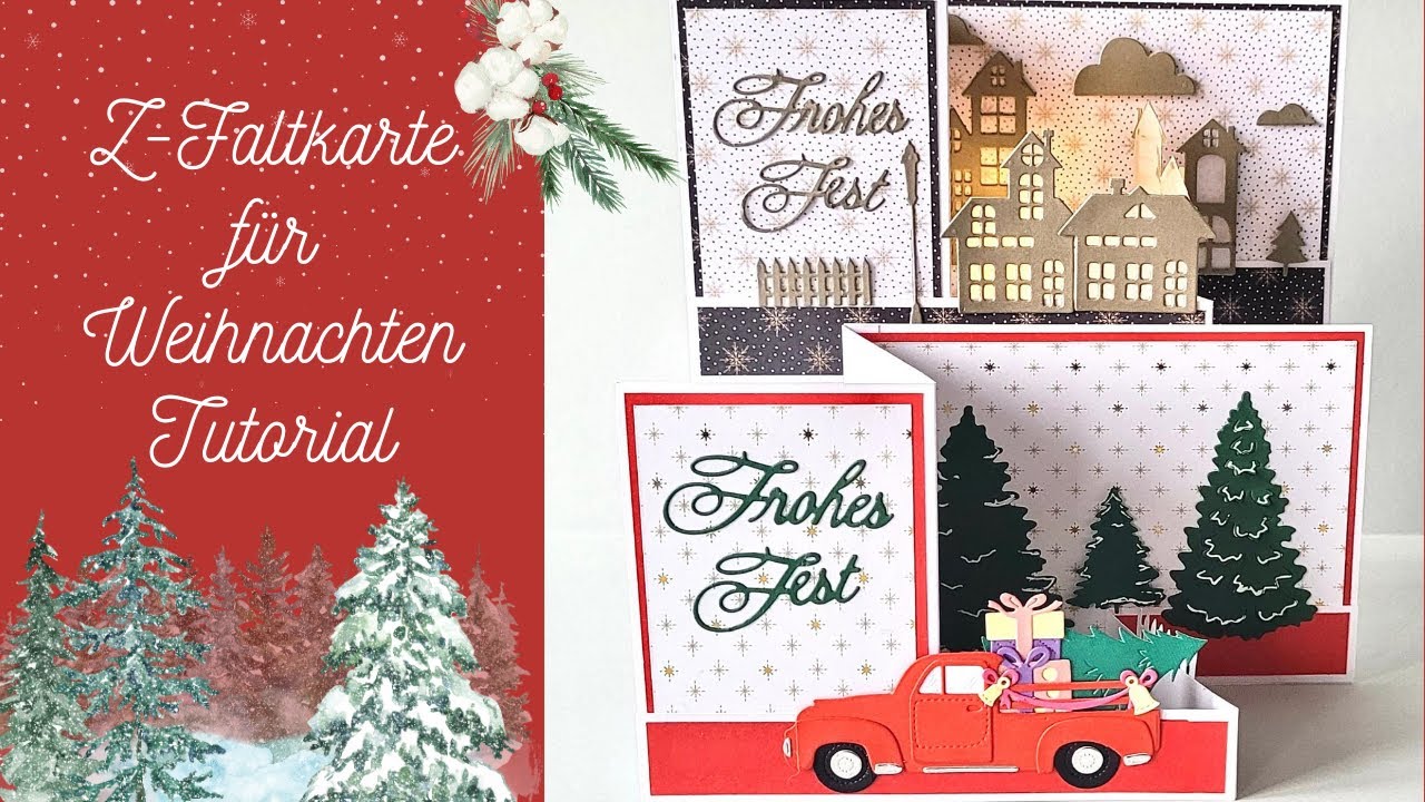 Karten basteln – DIY – Z- Faltkarte – für Anfänger - Tutorial