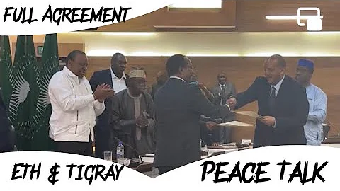 Peace Talk between Ethiopia and Tigray - Full Agreement Reading by Getachew Reda & Redwan Hussein