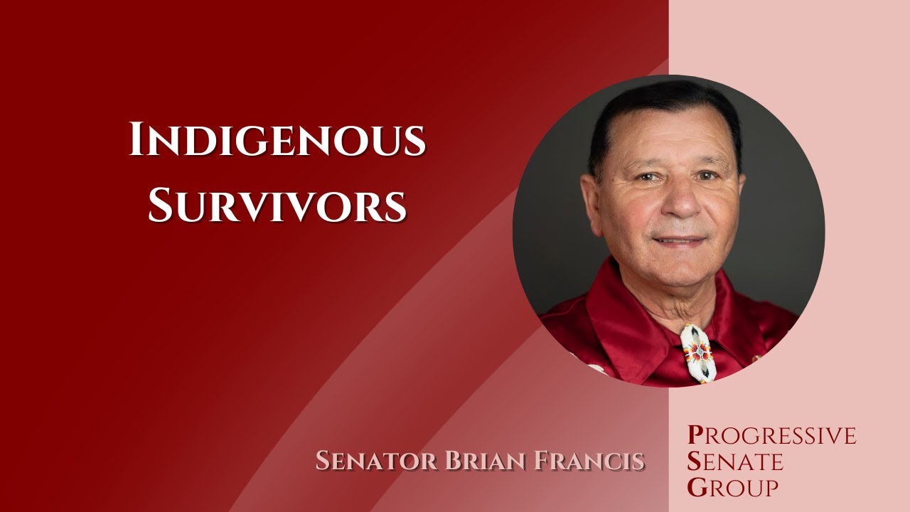 Senator Francis speaks about Indigenous Survivors - June 19, 2024 ...