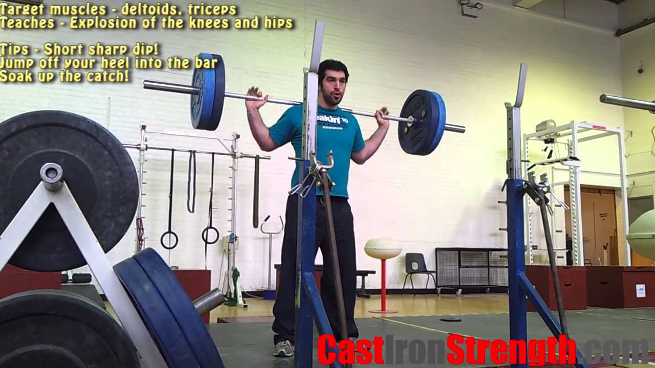 Exercise tutorials Behind the neck push press YouTube