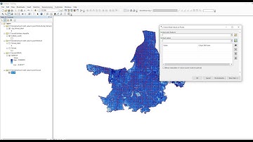 Raster to point, create fishnet and extract data using Multi value to point from ArcGIS