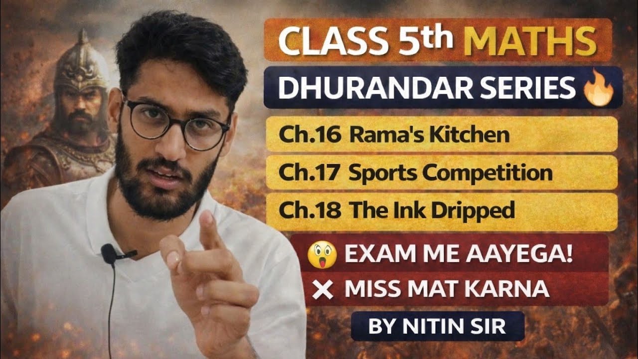 Class 5 Maths Ch 16,17,18 | Dhurandar Series 🔥 | 100% Exam Important Questions