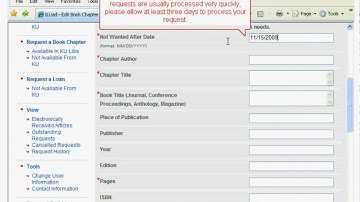 KU Libraries - How To Request Book Chapter Not Owned By KU