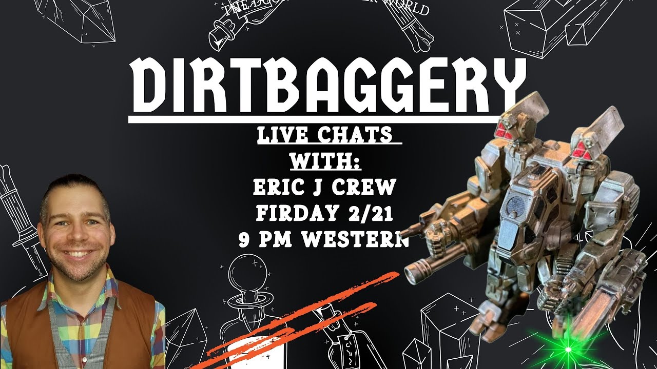 Dirtbaggery Book Reviews LIVE Chat With: Eric J Crew