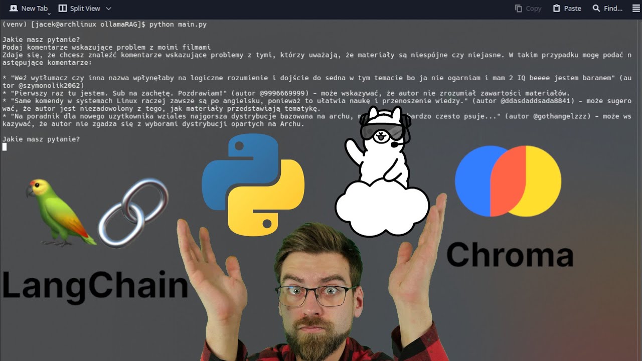 Własne dane w lokalnym AI? Stawiamy RAG na Ollama + LangChain + Chroma (podstawy AI cz. 2)