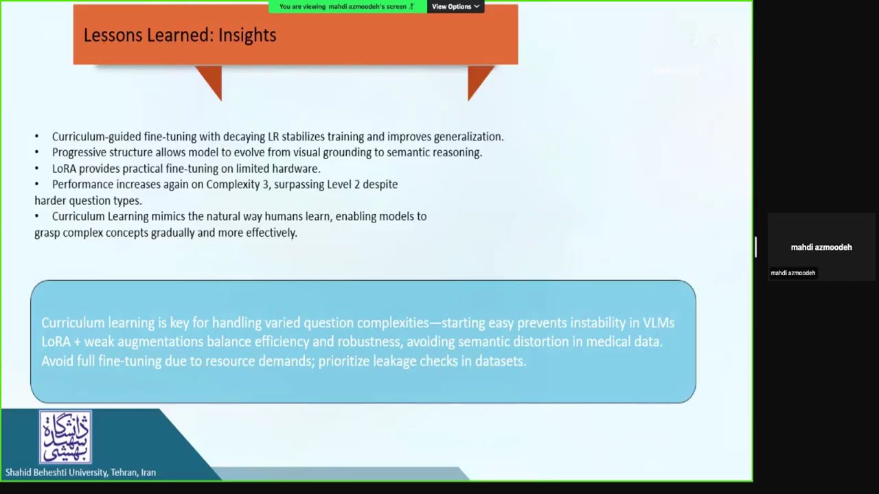 Medico 2025: Curriculum-Guided Fine-Tuning for Multimodal VQA in GI Endoscopy (Team Lama4Vision)