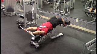 Decline EZ Bar Pull Over