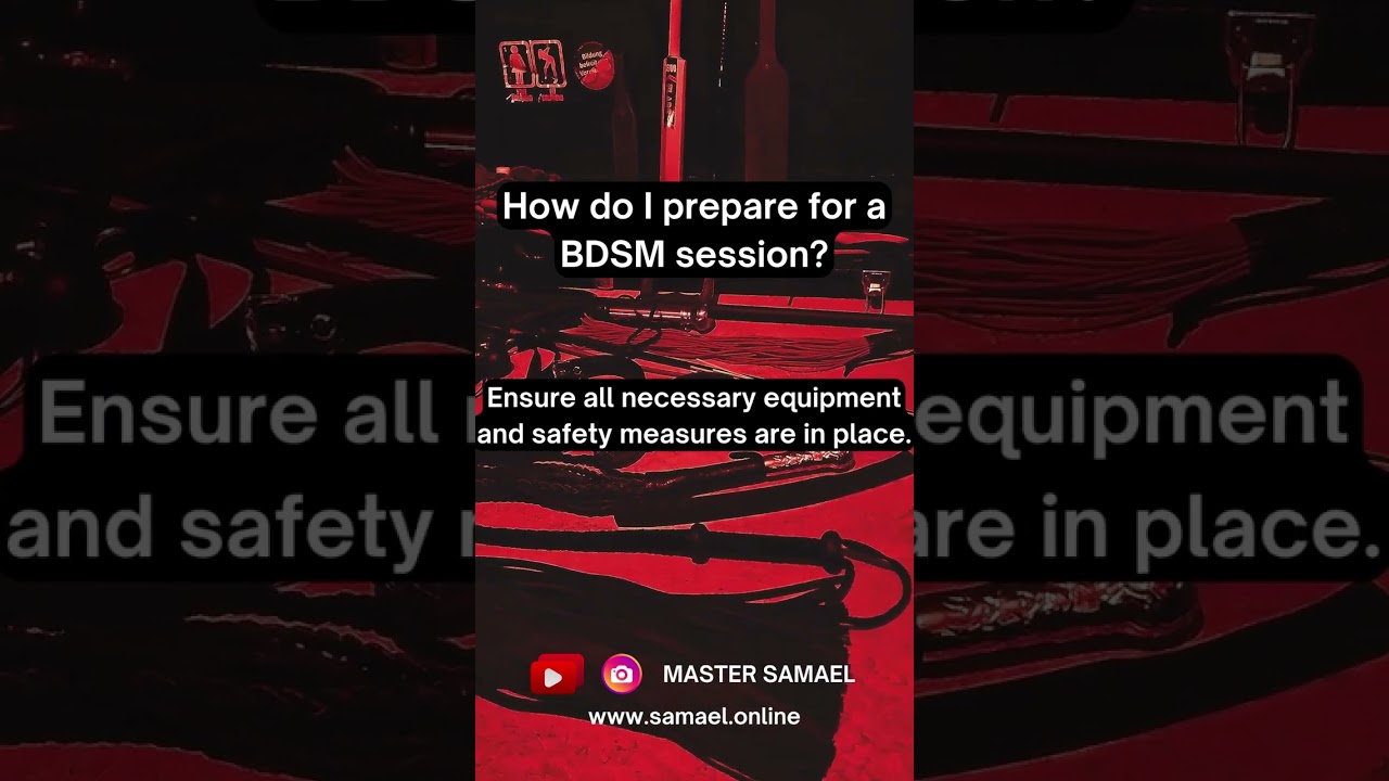 ⁣How do I prepare for a BDSM session