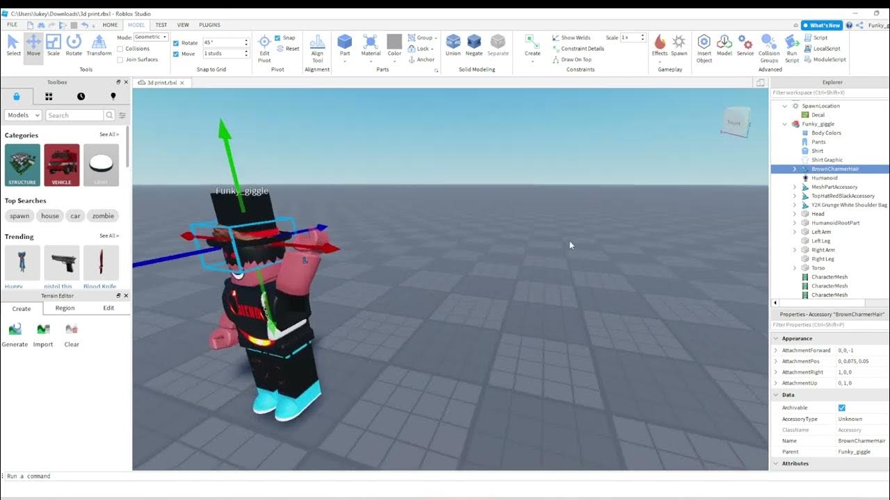 How To 3d Print/View your roblox avatar *TUTORIAL* - YouTube