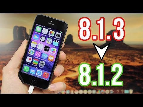 Downgrade iOS 8.1.3 vers 8.1.2 pour iPhone, iPod touch et iPad