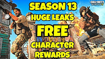 SEASON 13 HUGE LEAKS FREE Character REWARDS & More | COD MOBILE S13 LEAKS | CODM S13 LEAKS