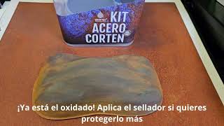 Kit paint corten steel oxidized video