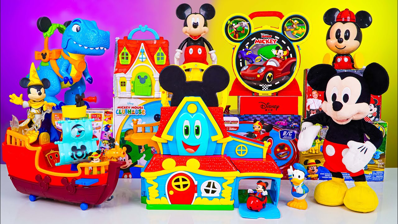 Satisfying with Unboxing Disney Mickey Mouse Jumbo Fun House Playset ...