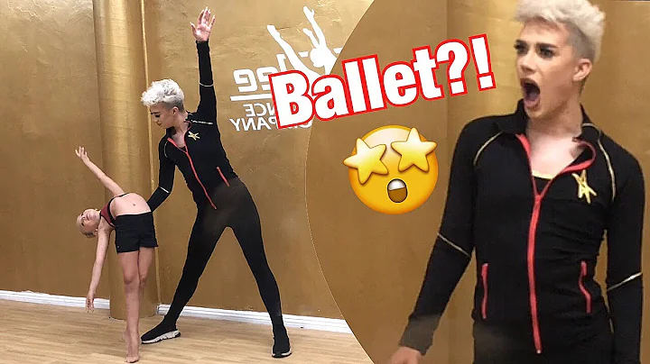 James Charles learns BALLET with Lilly K and Abby ...