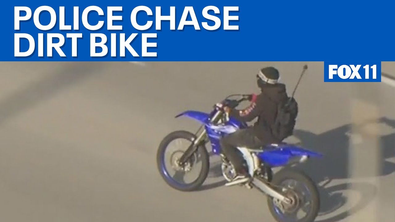 Police chase dirt bike through South Los Angeles - YouTube