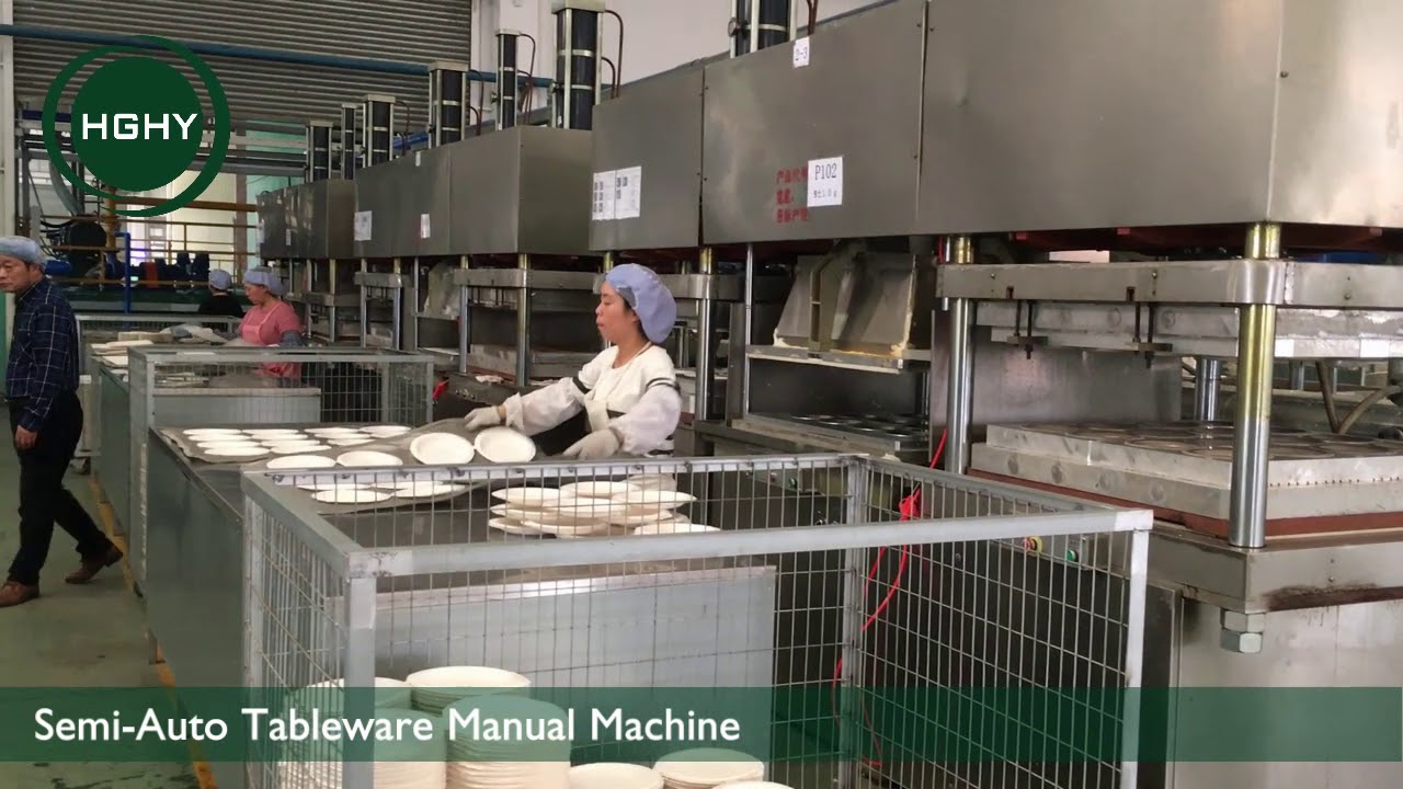 HGHY Semi-Auto Tableware Manual Machine production line