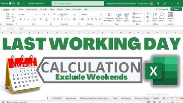 ☑️How to calculate the last day of the month in Excel[THE PERFECT] Method Excludes Weekends.