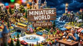 Miniature world style prompt for AI images and videos screenshot 2