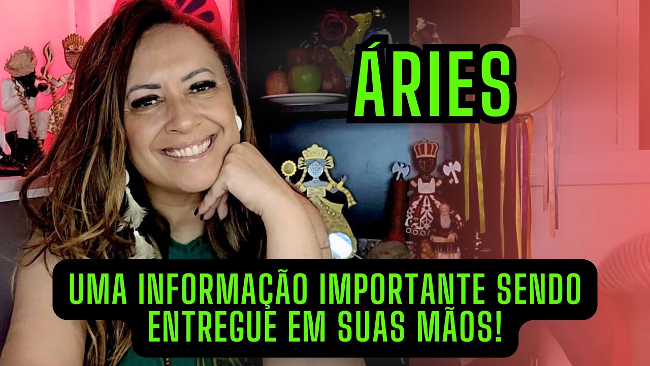 ÁRIES ♈️ UMA INFORMAÇÃO IMPORTANTE SENDO EMTREGUE EM SUAS MÃOS!