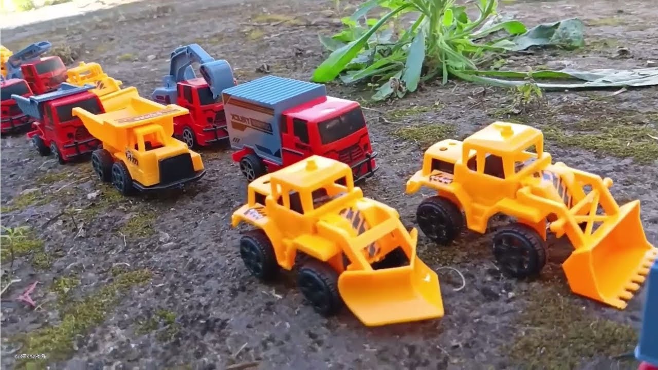 RC TRACTORS, MEGA RC TRUCKS, RC MACHINES COLLECTION!! EXCAVATOR LESU ET30H, KABOLITE K350-200 DIGGER