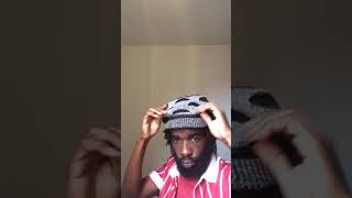 Freeform locs beanie try on