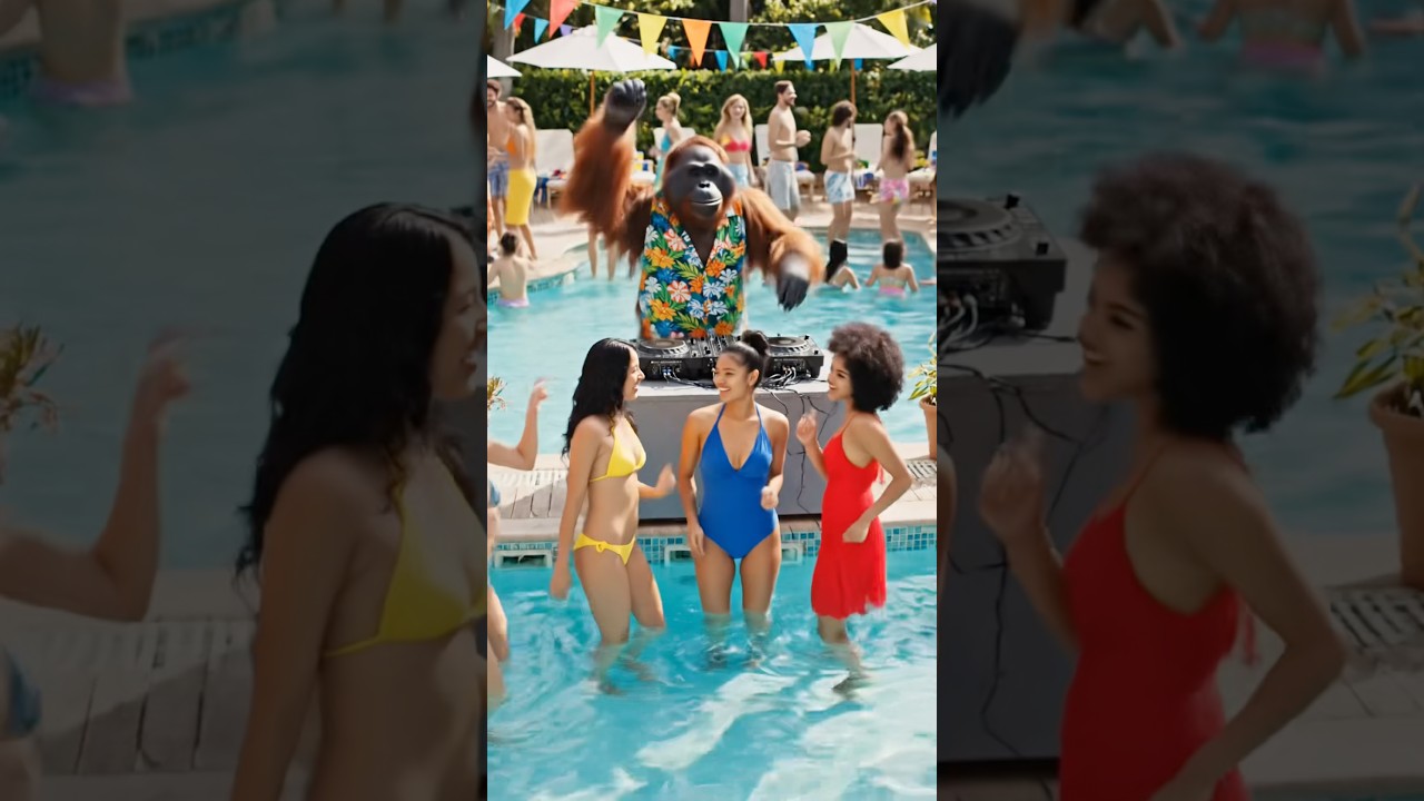 Dj Bigfoot pool party 🎧.                           