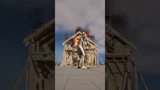 Blow Up A Wooden House With An Explosive Arrow