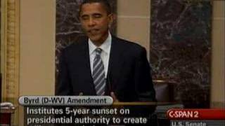 Obama on Senate Floor