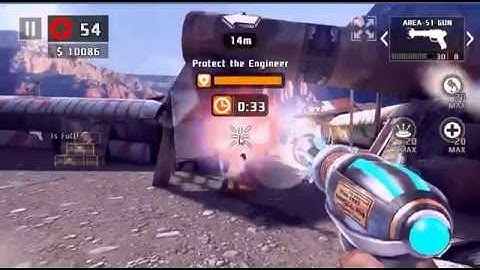 Dead trigger 2 Area 51 gun gameplay