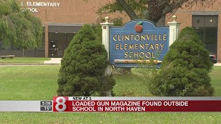 PD: Loaded gun magazine found outside North Haven elementary school