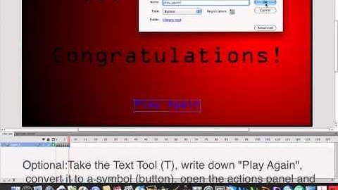 How to make an escape game in Flash CS4, CS5 (Part 4)